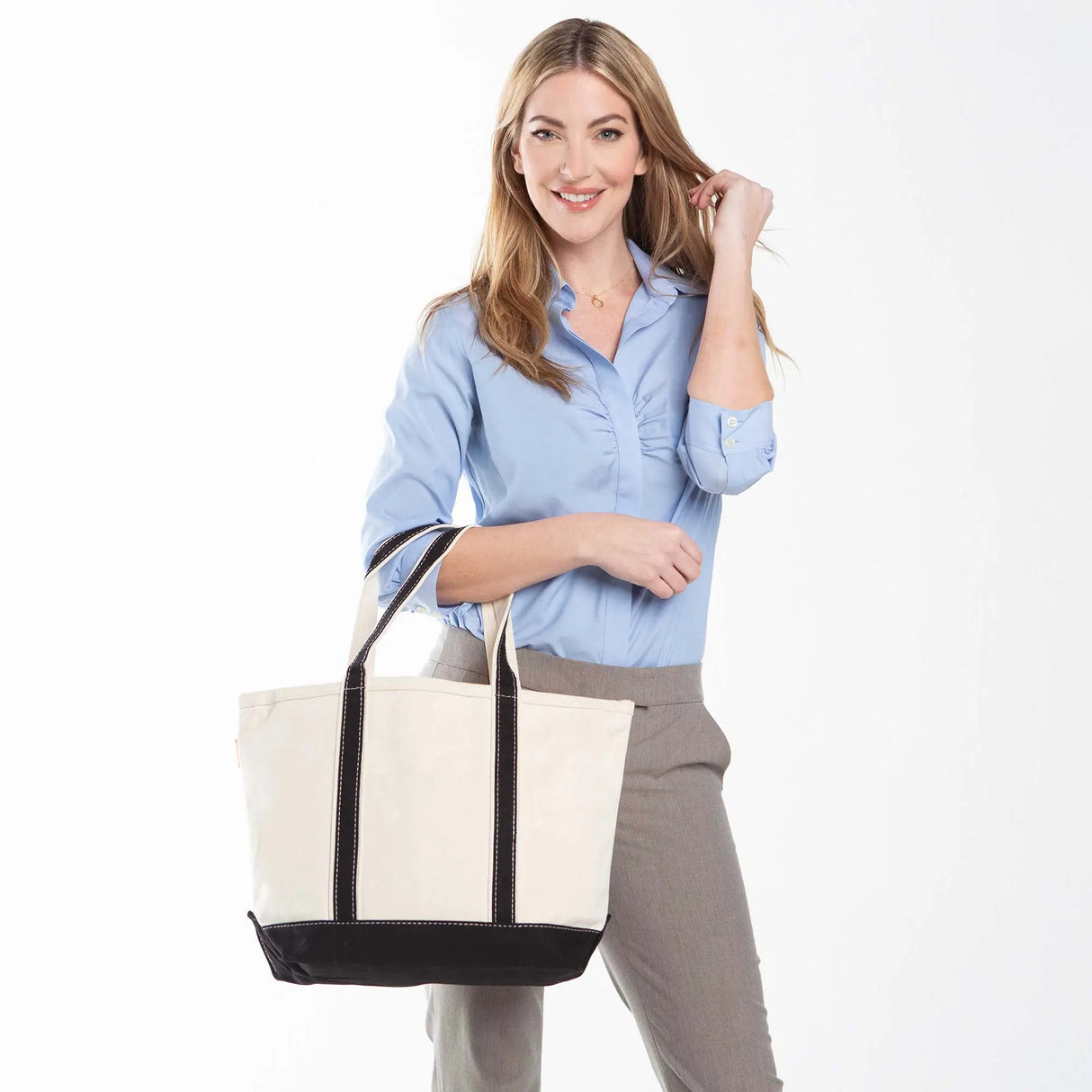 Black Medium Classic Tote - Petite & Sassy Designs