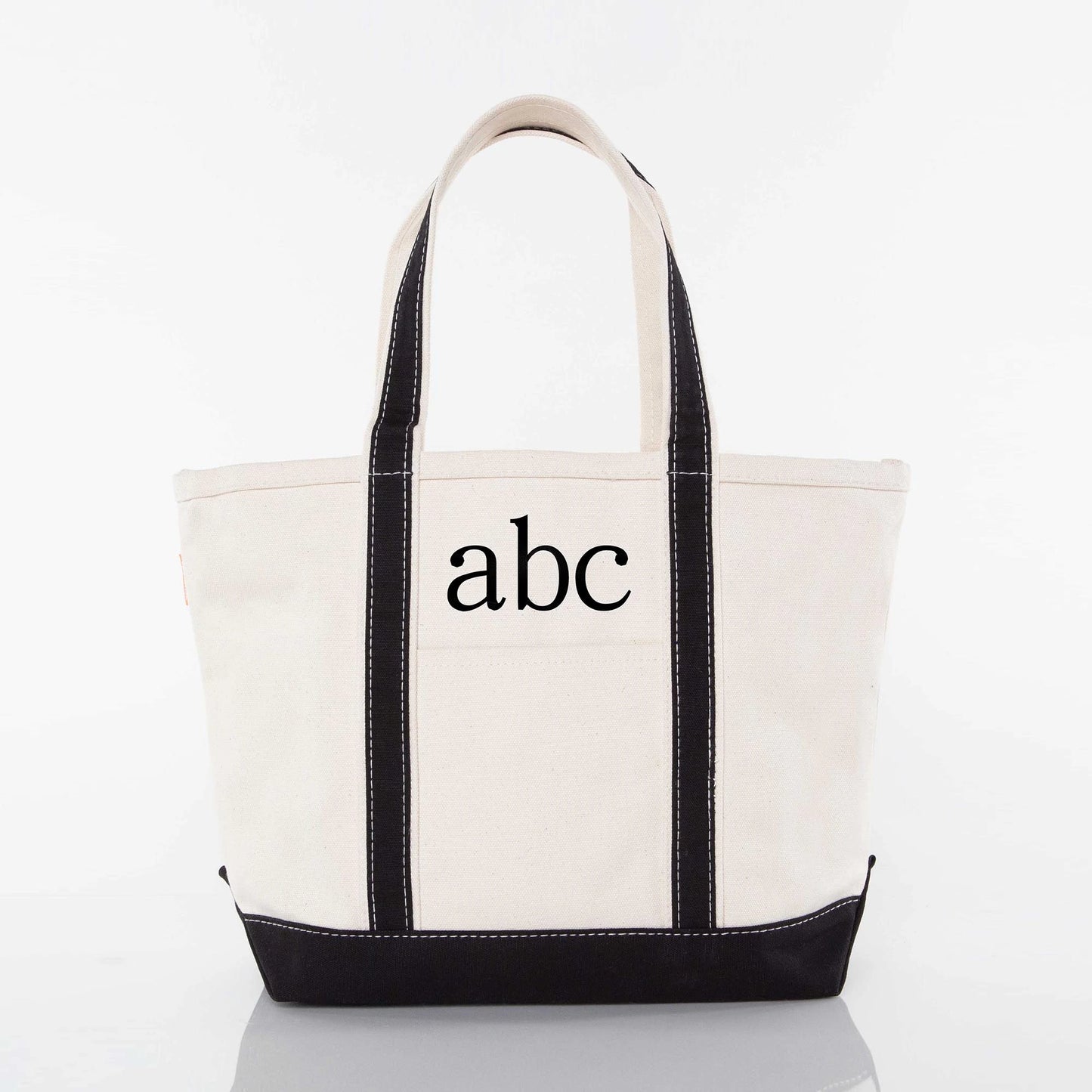Black Medium Classic Tote - Petite & Sassy Designs