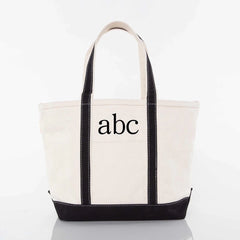 Black Medium Classic Tote - Petite & Sassy Designs