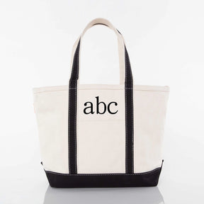 Black Medium Classic Tote - Petite & Sassy Designs