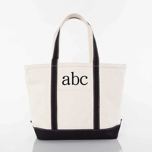 Black Medium Classic Tote - Petite & Sassy Designs