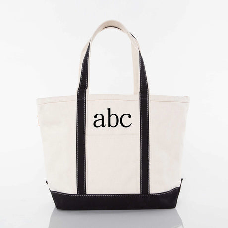 Black Medium Classic Tote - Petite & Sassy Designs