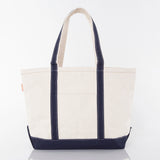 Navy Medium Classic Tote - Petite & Sassy Designs
