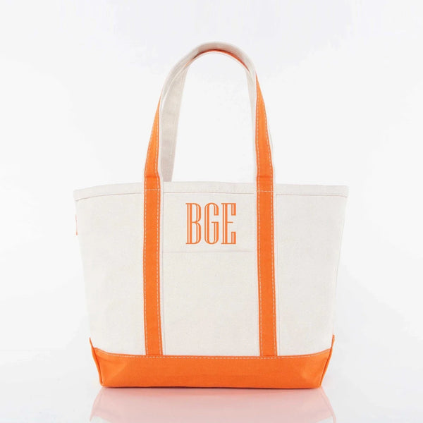 Orange Medium Classic Tote - Petite & Sassy Designs