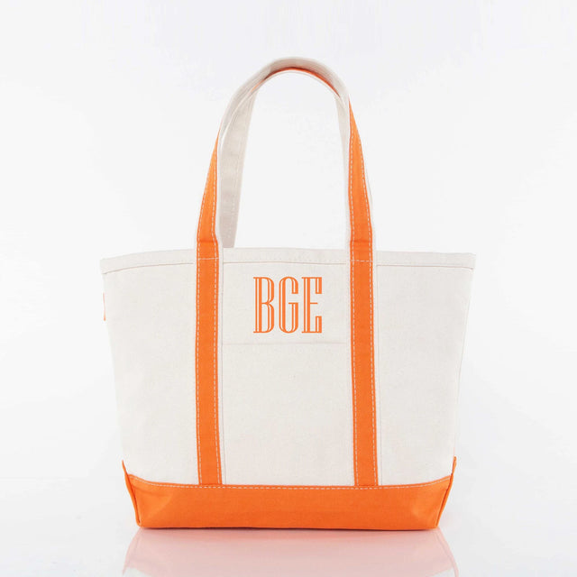 Orange Medium Classic Tote - Petite & Sassy Designs