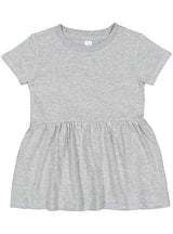 Girls Fine Jersey Dress in Heather