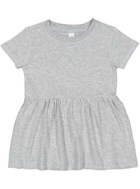 Girls Fine Jersey Dress in Heather