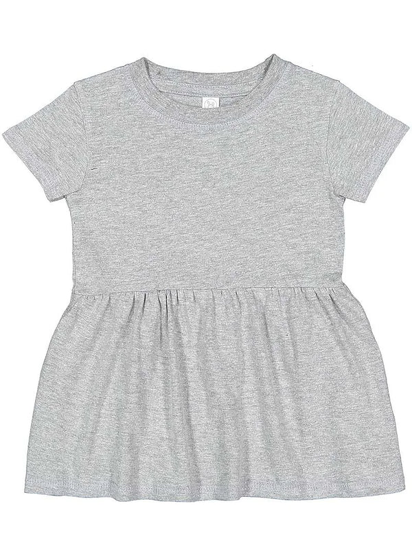 Girls Fine Jersey Dress in Heather - Petite & Sassy Designs