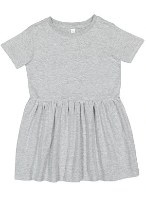 Girls Fine Jersey Dress in Heather - Petite & Sassy Designs