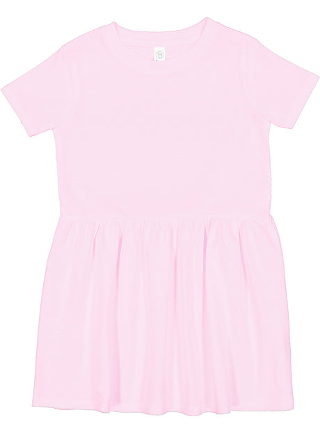 Girls Fine Jersey Dress in Pink