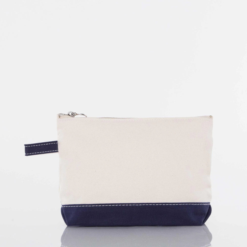 Navy Makeup Bag - Petite & Sassy Designs