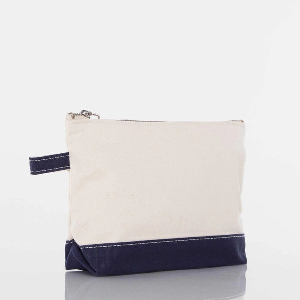 Navy Makeup Bag - Petite & Sassy Designs