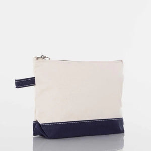 Navy Makeup Bag - Petite & Sassy Designs