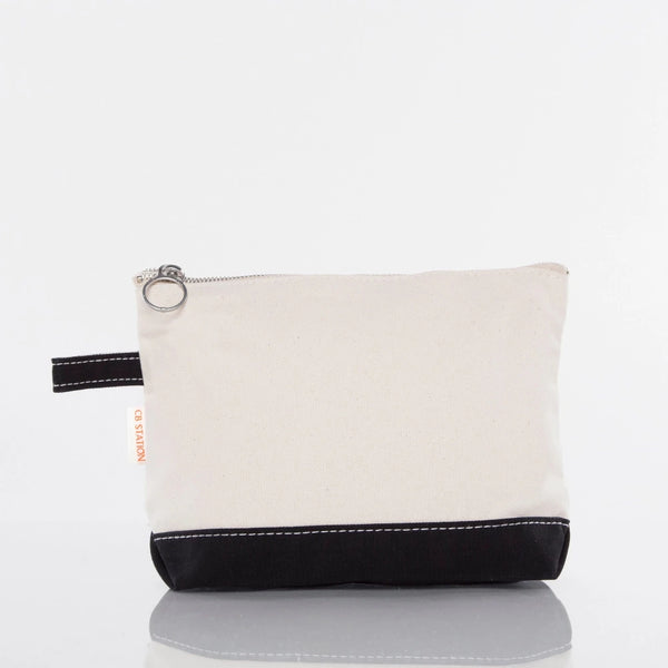 Black Makeup Bag - Petite & Sassy Designs