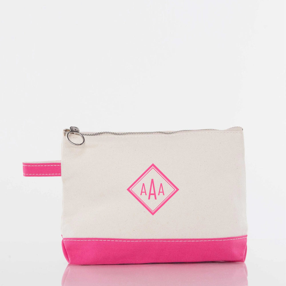 Hot Pink Makeup Bag - Petite & Sassy Designs