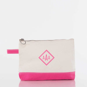 Hot Pink Makeup Bag - Petite & Sassy Designs