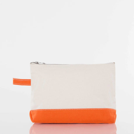 Orange Makeup Bag - Petite & Sassy Designs