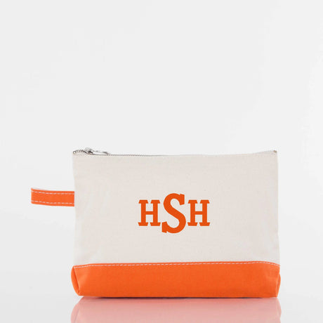 Orange Makeup Bag - Petite & Sassy Designs