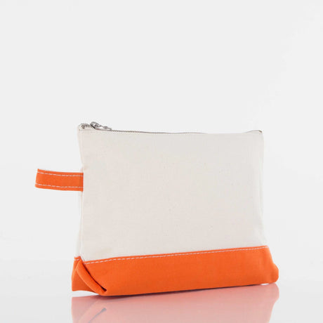 Orange Makeup Bag - Petite & Sassy Designs