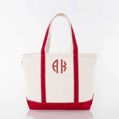 Red Medium Classic Tote - Petite & Sassy Designs
