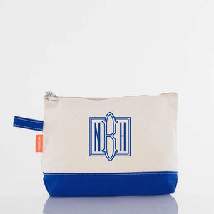 Royal Blue Makeup Bag - Petite & Sassy Designs