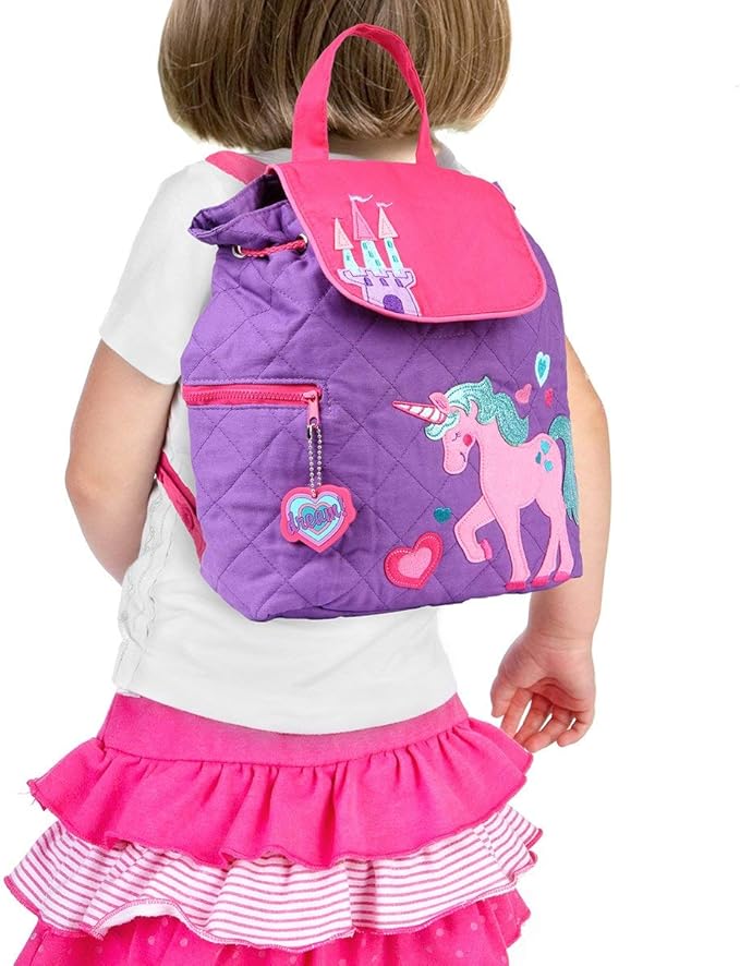 Unicorn Quilted Purple Backpack