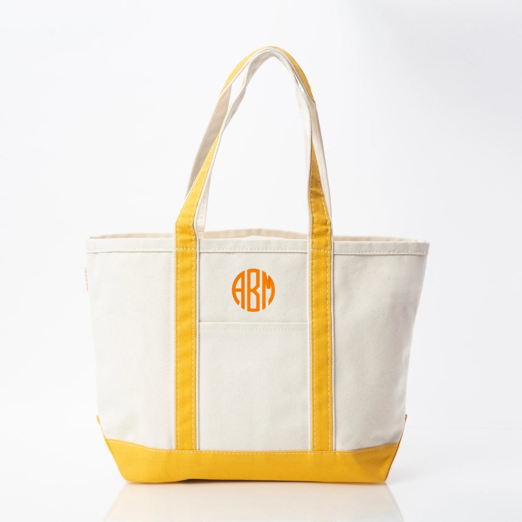 Yellow Medium Classic Tote - Petite & Sassy Designs