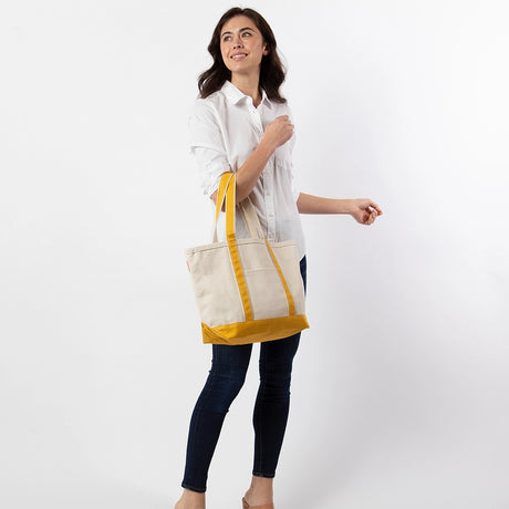 Yellow Medium Classic Tote - Petite & Sassy Designs