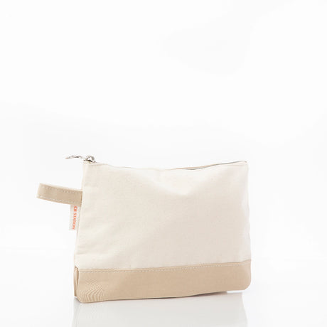 Tan Makeup Bag - Petite & Sassy Designs