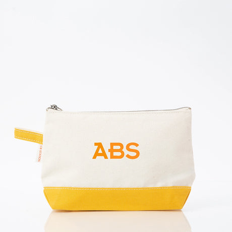 Yellow Makeup Bag - Petite & Sassy Designs