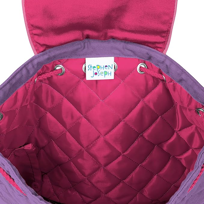 Unicorn Quilted Purple Backpack