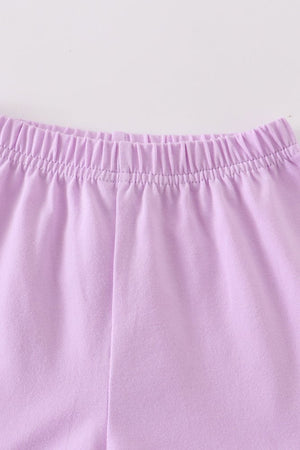 Lilac Ruffle Hem Shorts - Petite & Sassy Designs