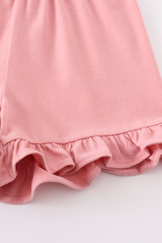 Blush Ruffle Hem Shorts - Petite & Sassy Designs