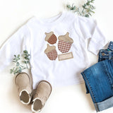 Tri Patterned Acorn Long Sleeve Shirt - Petite & Sassy Designs