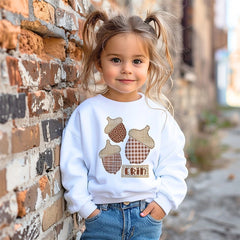 Tri Patterned Acorn Long Sleeve Shirt - Petite & Sassy Designs