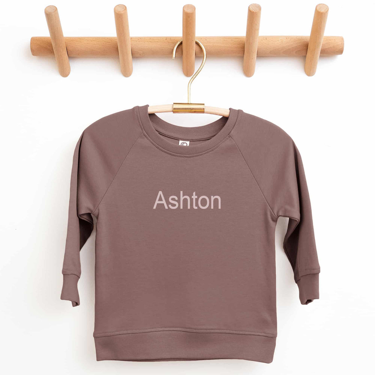 Organic Cotton Lightweight Crewneck Pullover in Aster - Petite & Sassy Designs