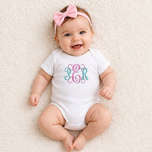 Monogrammed Gerber Onesies® Brand Premium Bodysuit - Petite & Sassy Designs
