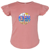 Beach Monogram Flutter Sleeve T-shirt