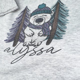 Personalized Baby Jogger Set - Gray