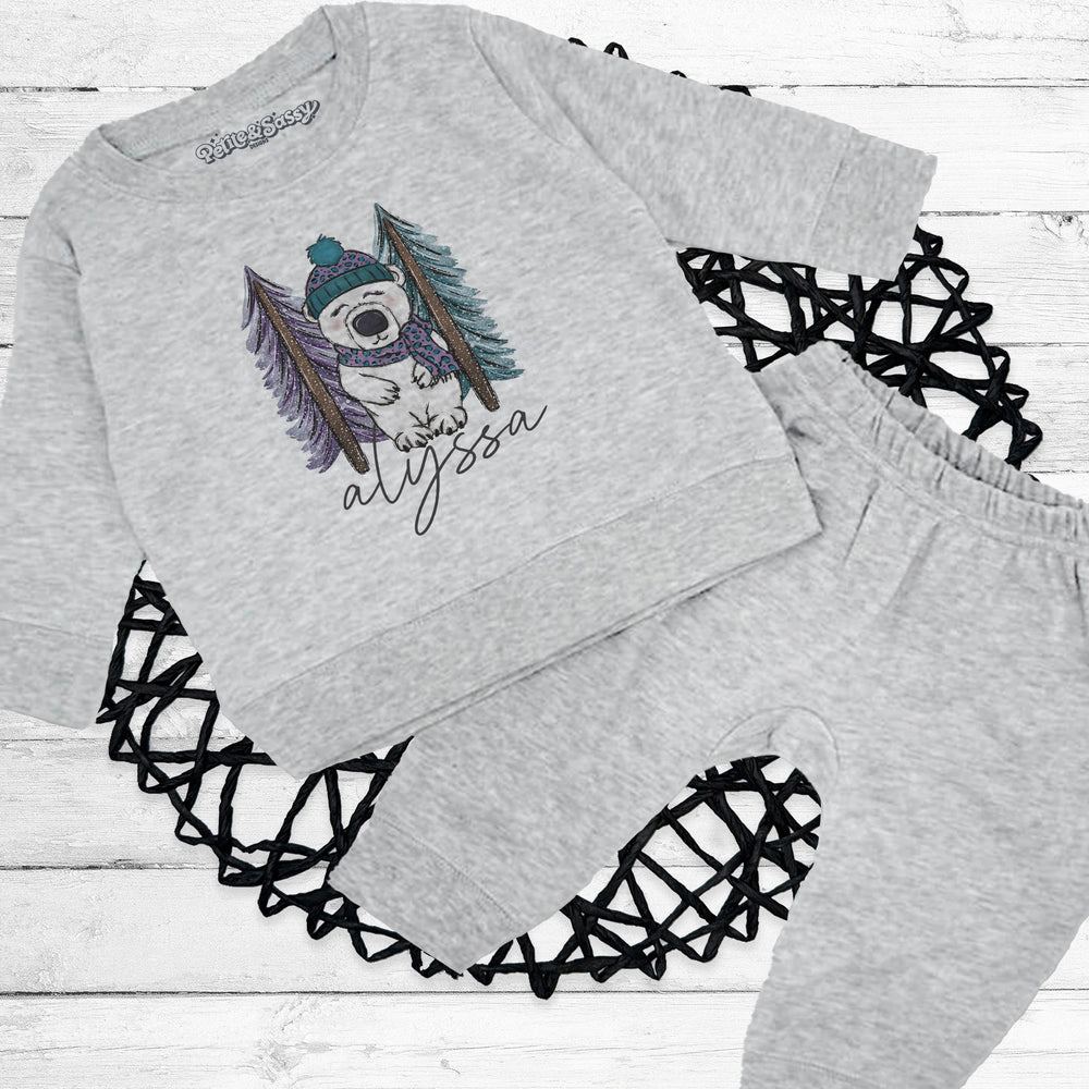 Personalized Baby Jogger Set - Gray