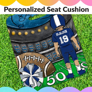 Personalized Football Stadium Seat Cushion - Petite & Sassy Designs