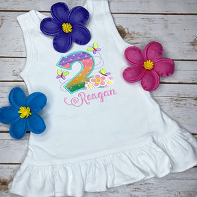 Birthday Toddler Tank Dress - Petite & Sassy Designs