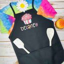 Personalized Kids Apron Cupcake Patterned Name Apron - Petite & Sassy Designs
