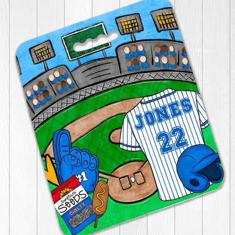 Personalized Baseball Bleacher Seat Cushion - Petite & Sassy Designs