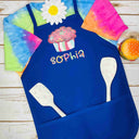 Personalized Kids Apron Cupcake Patterned Name Apron - Petite & Sassy Designs