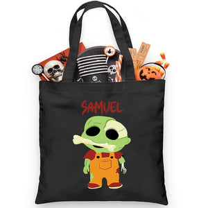Bone Crunching Zombie Trick or Treat Bag - Petite & Sassy Designs