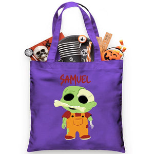 Bone Crunching Zombie Trick or Treat Bag - Petite & Sassy Designs
