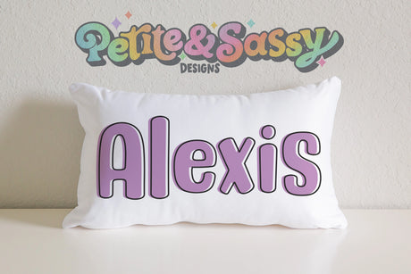 Personalized Name Pillow Case - Petite & Sassy Designs