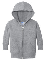 Gray Infant Full Zip Fleece Hooded Sweatshirt Jacket