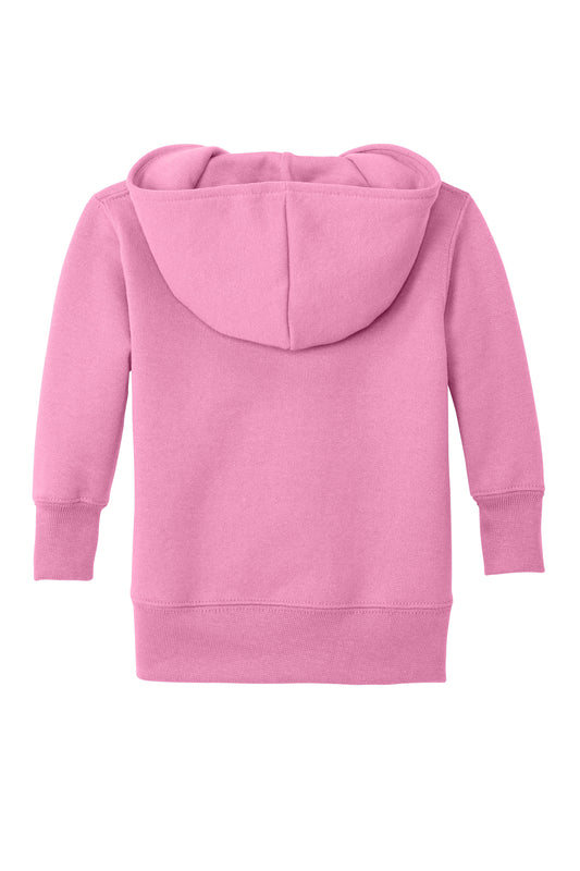 Pink Infant Full Zip Fleece Hooded Sweatshirt Jacket